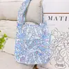 Lindo Bolso de Compras Plegable con Estampado de Perro de Dibujos Animados para PC, Gran Capacidad, Bolsa Ambiental para Supermercado, Práctico Bolso de Almacenamiento de Equipaje