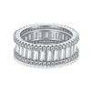 Anillo de plata de ley 925 de alta calidad Shitalin, lujo ligero, con diamantes completos, anillo de doble capa con fila de circonitas para mujer, estilo Ins, pulsera