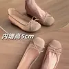Zapatillas de ballet de 5 cm, nuevo modelo 2026, con aumento interno de altura, estilo slip-on, transpirables y suaves, malla con lazo de verano