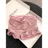 Pijama rosa dulce y femenino con almohadillas en el pecho para mujer, nuevo estilo verano 2026, conjunto de camisola y shorts para casa, apto para salir