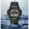 Reloj Electrónico Deportivo Cuadrado, Resistente al Agua para Nadar y Correr, Reloj para Hombre con Esfera Grande, Diseño Digital Moderno y Elegante