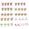 Celebridade da Internet Couro Preto Rosa Hellokitty Acessórios para Unhas Estilo Misto Fofo Acessórios de Unha Usáveis DIY Pequenos Acessórios