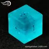 Conjunto de Dados de 7 Peças Aquamarina Fosca Burst para Dungeons and Dragons Jogo de Mesa Multilados Cristalinos Dados Dnd Dados Burst