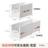 Caja de almacenamiento retráctil frontal y trasera para gabinete general, caja organizadora retráctil rectangular para artículos varios, almacenamiento de bocadillos para cajón de gabinete profundo de cocina