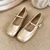 Zapatos de tacón Mary Jane para mujer 2026 otoño nuevo estilo con faldas estilo de noche mocasines de boca poco profunda zapatos de abuela de boca poco profunda para mujer