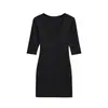Vestido Curto Bodycon de Manga Média com Decote em V Doce e Sexy Estilo Europeu e Americano, Nova Moda Primavera Versátil Slim