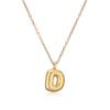Collar con colgante de 26 letras inglesas chapado en oro y cobre de Aogu, venta transfronteriza, cadena de clavícula personalizada con nicho INS para mujer