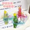 Pegatinas Apilables de Dibujos Animados 3D para Estudiantes, Alivio del Estrés Hecho a Mano, Pegatinas Decorativas Lindas Estilo Ins para Niños Educativas que Brillan en la Oscuridad Venta al por Mayor