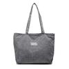 Bolso Sencillo de Pana para Mujer Otoño e Invierno Gran Capacidad Bolso de Mano para Mujer Bolso de Hombro Texturizado Versátil para Viajes y Uso Diario