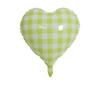 Nuevo globo de aluminio de 18 pulgadas con forma de corazón y rejilla cuadrada para fiesta de cumpleaños y festividades