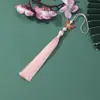 Colgante de Borla Mariposa de Perla Cloisonné Estilo Nacional Accesorios Cloisonné Marcador de Borla Colgante de Bolsita Borla de Estilo Nacional
