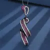 2025 Nueva Joyería Zhuangshengsheng Base de Cobre Chapado en Oro Corindón Rojo Simulado Diseño Oro Negro Juego Venta al por Mayor