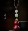 Colgante Llavero Calabaza de Cinabrio, Arena Dorada Púrpura, Colgante para Bolso Año Zodiacal, Suministro para Vendedores Ambulantes, Venta al por Mayor de Joyería, Dropshipping