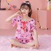 2025 Novo Conjunto de Pijama de Verão para Meninas do Sudeste Asiático Moda Bebê Estilo Princesa Roupa Infantil Roupa de Casa para Menininha