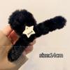 Presilha de Cabelo de Pelúcia Acessório de Cabeça Presilha de Cabelo Feminina Parte de Trás da Cabeça Presilha de Cabelo Popular na Internet 2023 Novo Presilhão Grande para Cabelo