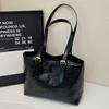 Bolso de mano informal de estilo coreano para mujer, bolsa de hombro de gran capacidad, con estampado simple y bonito, ideal para ir al trabajo o al trabajo, primavera y verano.
