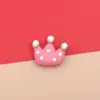 Accesorios de resina de corona de lunares de dibujos animados para carcasa de teléfono móvil DIY material de pegamento de crema de simulación accesorios hechos a mano caseros
