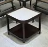 Mesa de Mahjong, Mesa de Café, Estante para Tés, Mesa Auxiliar Pequeña, Casa de Té de Pizarra, Mesa de Té de Sala Privada, Mesa de Café para Sala de Ajedrez y Cartas