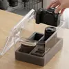 Caja a Prueba de Humedad para Cámara, Caja de Almacenamiento para Lentes, Caja de Almacenamiento Transparente para Cámaras SLR, Caja de Almacenamiento Sellada de Plástico de Gran Capacidad para Equipos Electrónicos