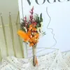 Buquê de flores secas de 20cm rosa flor real gipsofila margarida coelho decoração de casamento feita à mão presente de feriado transfronteiriço