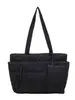 Bolso tote de color liso, estilo suave y relajado, moda coreana para chicas jóvenes, adecuado para el uso diario y salidas de vacaciones, un bolso casual