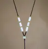 Vendas Diretas de Fábrica Atacado DIY Artesanal Tecido Joias Colares Versátil Pingente de Jade Colares Fio Vermelho para o Ano de Nascimento