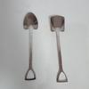 Cuchara de café simple de acero inoxidable creativa al por mayor, cuchara de postre japonesa, cuchara pala vintage linda, cuchara para adulto