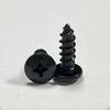 Fonte Fábrica Cross Groove Grande Cabeça Plana Parafuso Fino TA Auto-roscantes Parafuso Pontiagudo Aço Carbono Chapeado Ecologicamente Amigável Preto Parafuso de Zinco Preto