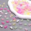 Pingente Urso Colorido 8*12mm Acessórios de Joalheria DIY Mini Versão Urso de Desenho Animado Contas Separadas Contas Soltas