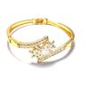 Coreia do Sul atividade de joias fivela pulseira feminina totalmente cravejada aberta floco de neve flor pulseira moda Yiwu joias pequenas atacado
