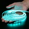 Tira de luz LED de bajo voltaje de color 24V luz lineal ambiental azul hielo naranja amarillo rosa verde luz dorada tira de luz lineal autoadhesiva