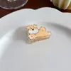 Pendente de Pão Plano de Acrílico com Desenho de Vegetal Clip de PP Fofo Pingente para Mochila Escolar