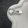 Grampo de Cabelo Estrela com Strass Prateado Laço para Cabelo Feminino High-end Grampo Bico de Pato Acessórios de Cabelo Verão