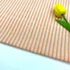 Tecido listrado tingido em fio de linho e algodão para primavera e verão, macio, respirável, algodão, roupas infantis, vestido, camisa feminina, tecido listrado