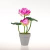 Planta verde de simulação estilo chinês EVA Templo de Lótus para Buda Lótus piscina de flores artificiais simulação lírio d'água sacrifício flores falsas