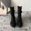 Nuevas botas cortas de suela gruesa estilo Western, botas Martin, botas de montar para mujer, botas de media pantorrilla para otoño e invierno, popular estilo de mezclilla 2026