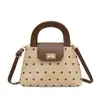 Bolso Nuevo Estilo Otoño Temprano para Mujer Diseño de Moda Sentido Coreano Bolso de Mano de Lunares Casual Versátil Bolso Cruzado de Hombro de Comercio Exterior