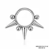 Brincos de argola para nariz de aço inoxidável 316 transfronteiriços, série de cones pontiagudos, joias para piercing corporal, anéis fechados, fabricantes em estoque
