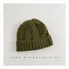 Gorros para Niños Otoño e Invierno Estilo Nuevo Gorros Trenzados Ins Coreanos Gorros de Lana para Bebés Niños y Niñas Gorros de Punto Cálidos