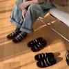 Sapatos Mary Jane Retro com Botões Estilo Coreano para Mulheres 2026 Outono Nova Chegada Elegantes Rasos Planos Sapatos de Uma Sola