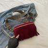 Bolso de Diseño Personalizado Marrón Nuevo Verano 2025 Bolso de Mujer Bohemio Retro Versátil Bolso Cruzado Bolso con Borlas