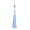 Gota de Agua Diamante Borla Larga Hielo Prensado Seda Hielo DIY Hecho a Mano Colgante Borla Accesorios Antigua Dinastía Han Colgante para Abanico Venta al por Mayor