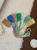 Bolsa de Teléfono Móvil Tejida Transfronteriza, Bolso de Hombro Cruzado Individual, Mini Bolso Multiusos, Bolso Casual con Textura, Bolso de Viaje de Lana