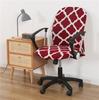 Funda para Silla de Oficina, Funda para Asiento y Reposabrazos, Funda de Tela para Taburete, Funda para Silla Giratoria, Juego de Silla Elástico de Una Pieza, Minimalista Moderno