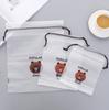 Bolsa de armazenamento de viagem à prova d'água de urso de desenho animado, bolsa de bolso para mala, bolsa de armazenamento de roupas, bolsa de arranjo, bolsa com cordão