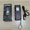 Linterna de clip de acero transfronteriza con batería incorporada, carga tipo C, luz de llavero mini multi-nivel ajustable