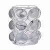 Portalápices de cristal creativo de estilo coreano, nicho decorativo para brochas de maquillaje, cubo para cejas, bonito soporte de escritorio para niña