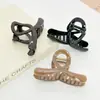 Clip Grande para Cabello Tipo Pinza Cruzado Estilo Francés Vintage con Imitación de Estampado de Leopardo Nuevo Estilo para Mujer Elegante Elegante Elegante Clip para Cabello Accesorios para el Cabello