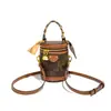 Bolso de Lujo Mónica Chic Chic para Mujer 2026 Nuevo Bolso Cruzado Versátil Vintage Bolso de Hombro Único Bolso Cubo Cilíndrico
