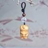 Llavero creativo de madera de tuya tallada con dibujos del zodiaco, colgante de joyería de recuerdo para puesto de madera con lugar escénico